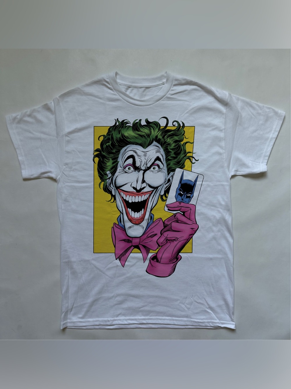 Joker vs Batman portrait tee DC comics villains shirt